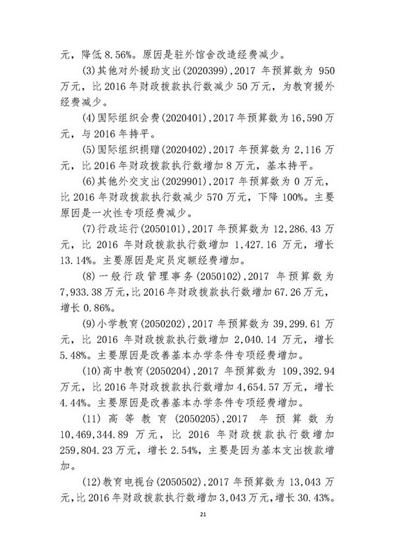  教育部2017年部门预算情况说明详细表