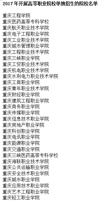 2017年重庆高职单招2月27日起报名 31所院校参预招生