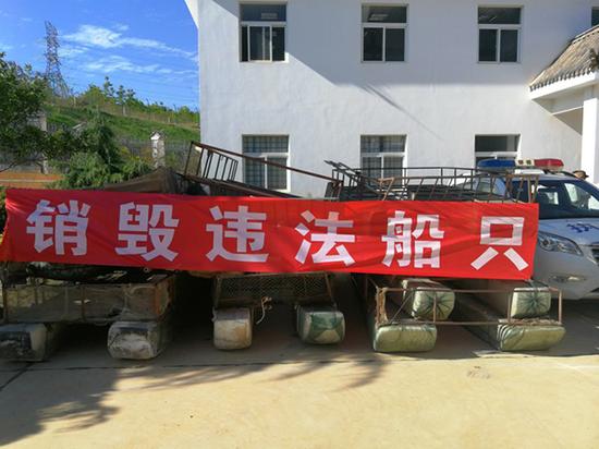 云南大理销毁8000多件渔具 根底实现洱海封湖禁渔
