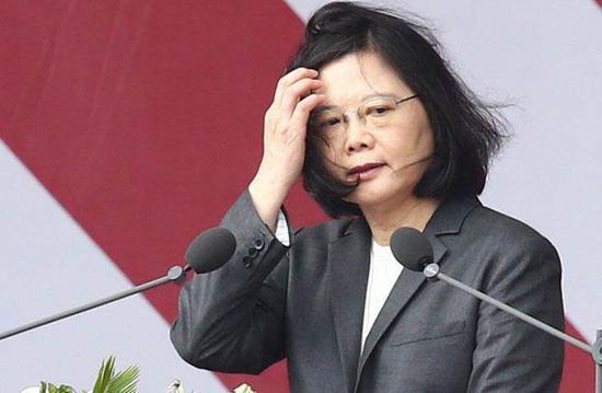 图为台湾地区带领人蔡英文。(来源:中时电子报)