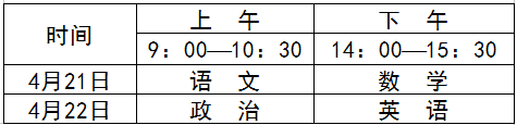 考试时间、分区统考安插(建议收藏)
