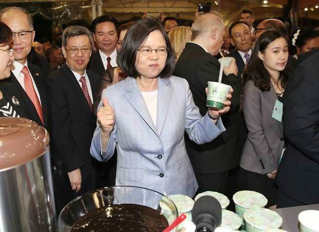 蔡英文。(图片来源:台湾《中时电子报》)